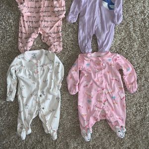 Like new Newborn sleep and play outfits